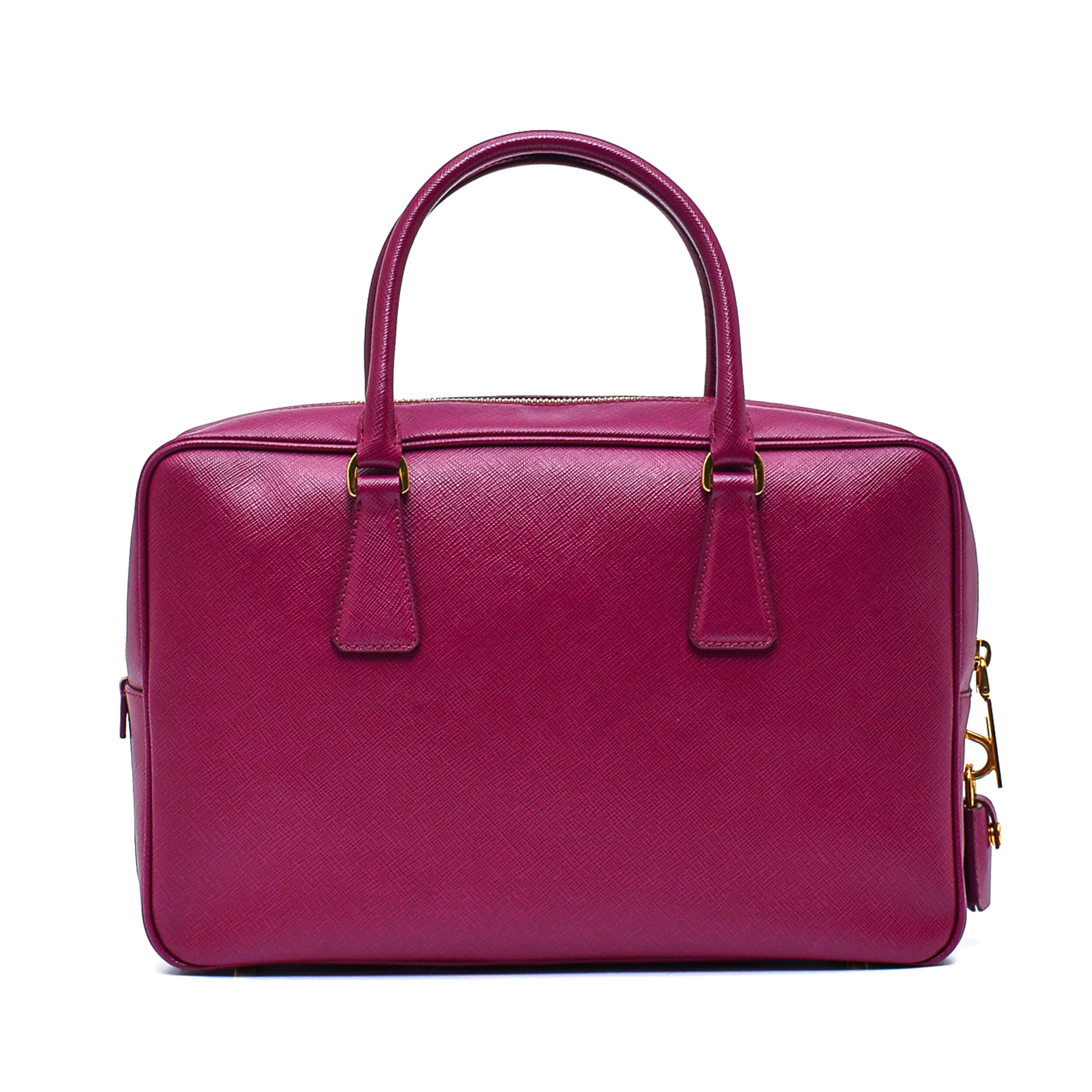 Prada - Purple Saffiano Leather Handbag